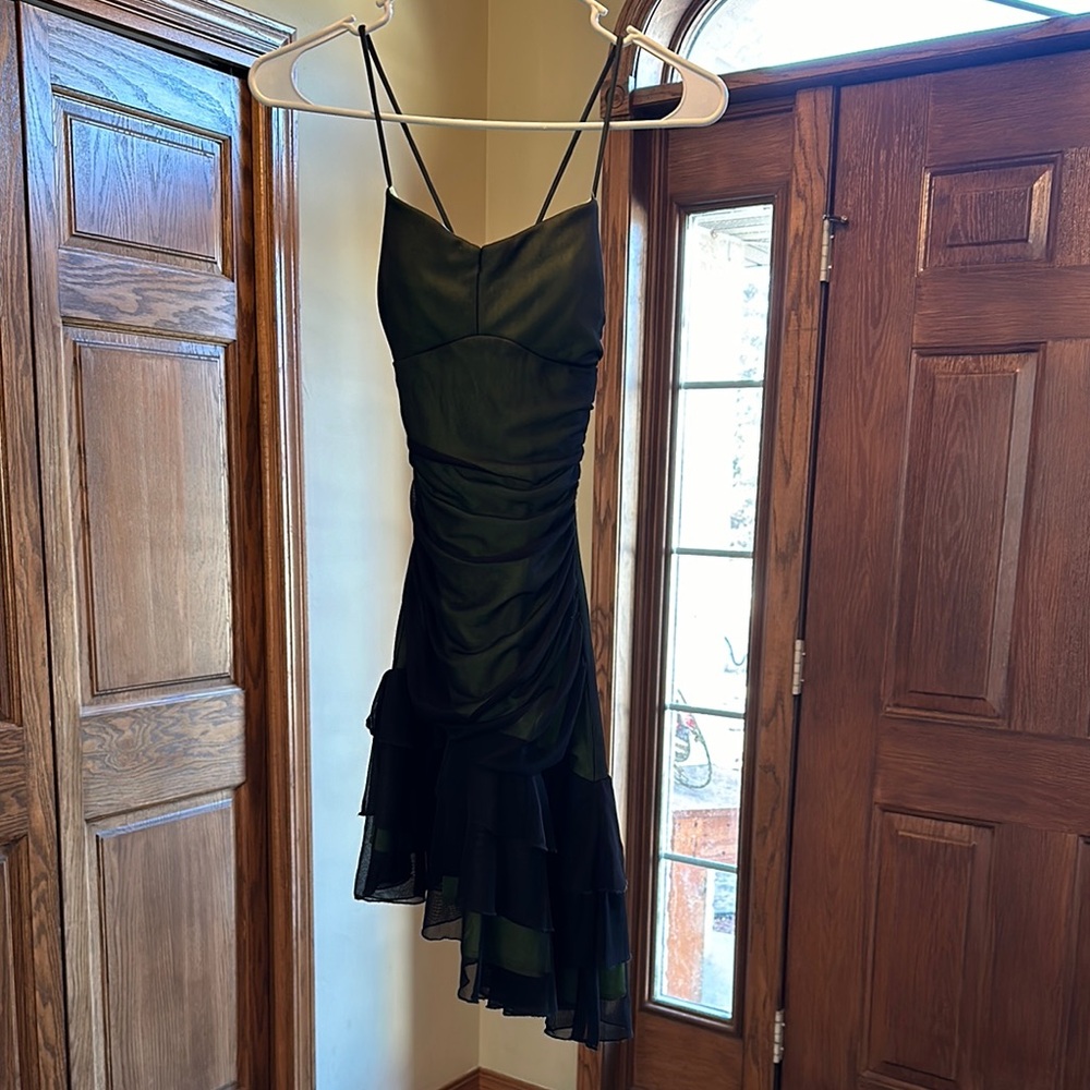 Black Lime Evening Dress